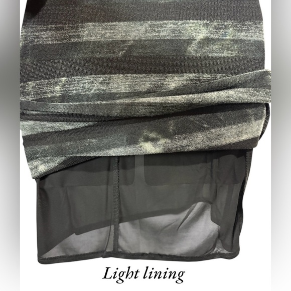 Le Château, Striped Knee-Length Dress, XXS, Black, Gray - Picture 7 of 9